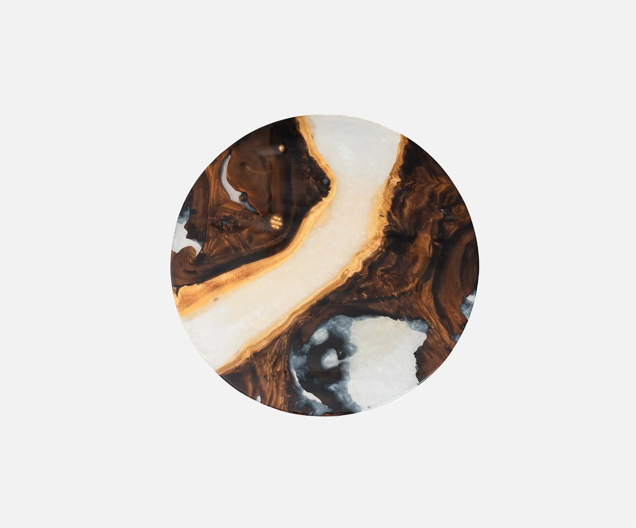 Epoxy Sofabord - Pearlish 60cm
