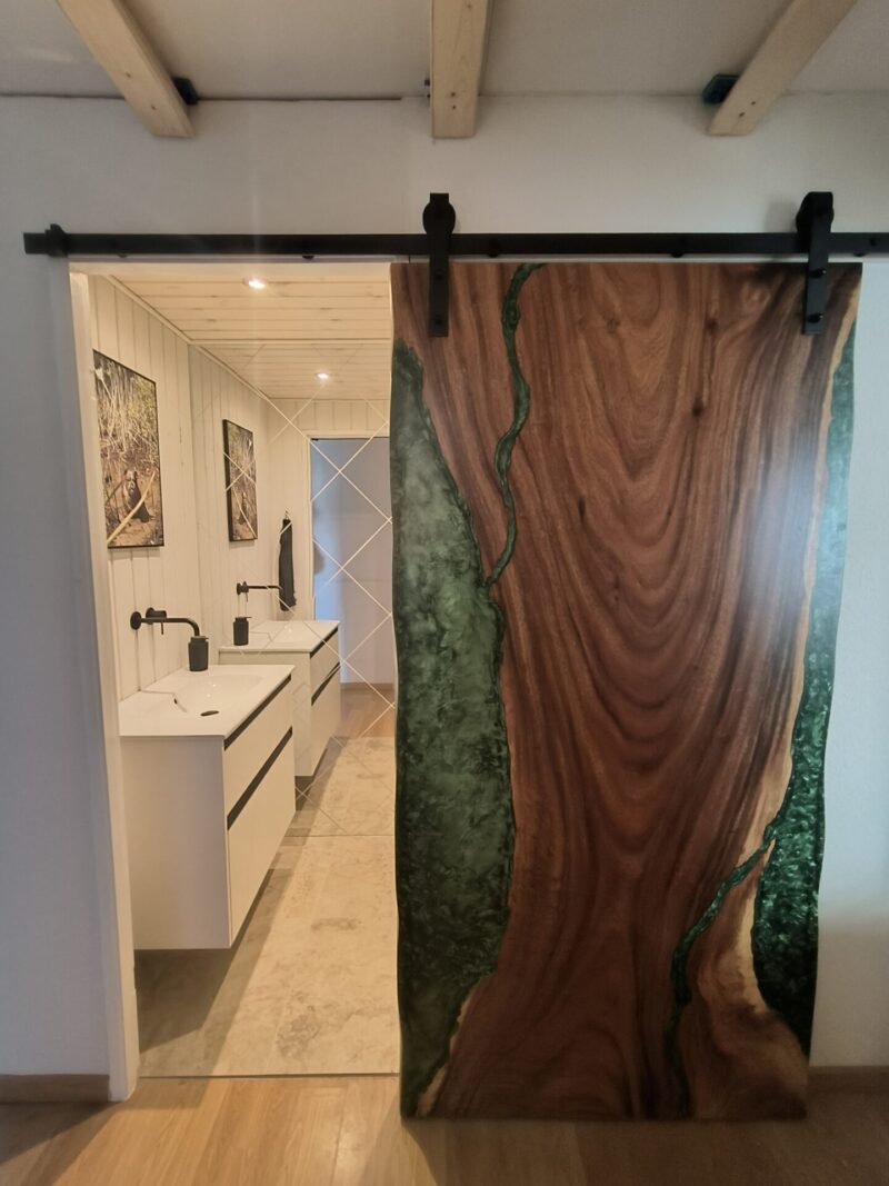 epoxy bord som skydedør