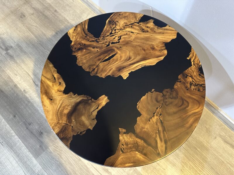 Epoxy sofabord - sort epoxy