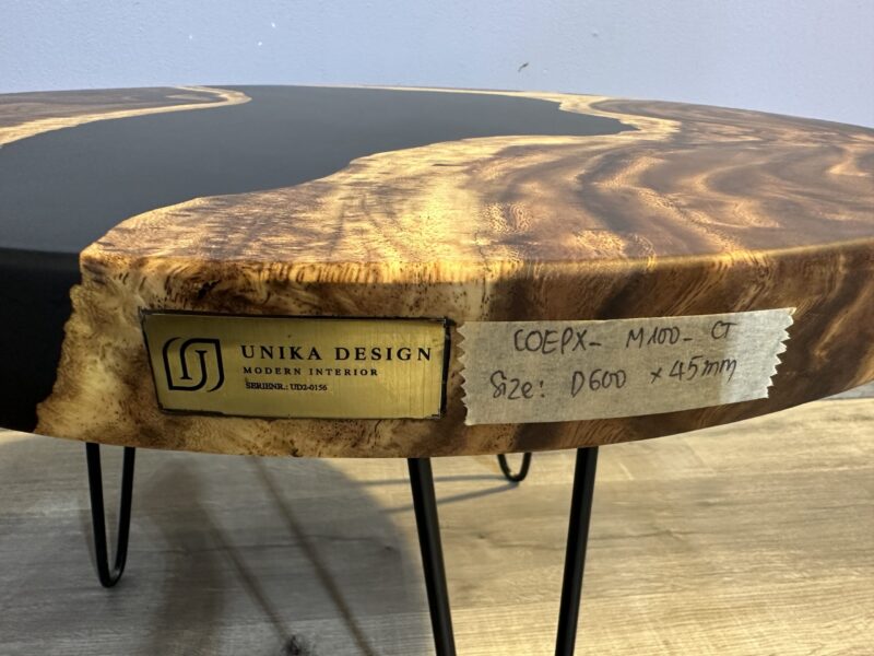 Epoxy sofabord - sort epoxy