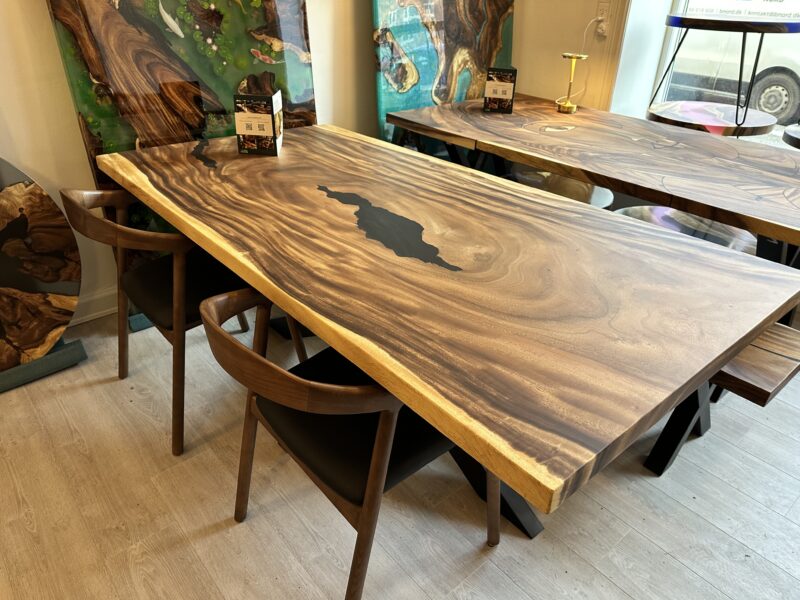 Epoxy bord - Plankebord sort epoxy