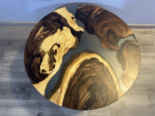 IMG_4792 Large Epoxy sofabord - Transparent grå mat 90cm