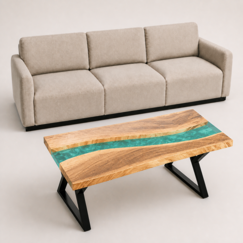 Om os 13 epoxy bord Sofabord 3D efter mål fra Unika Design