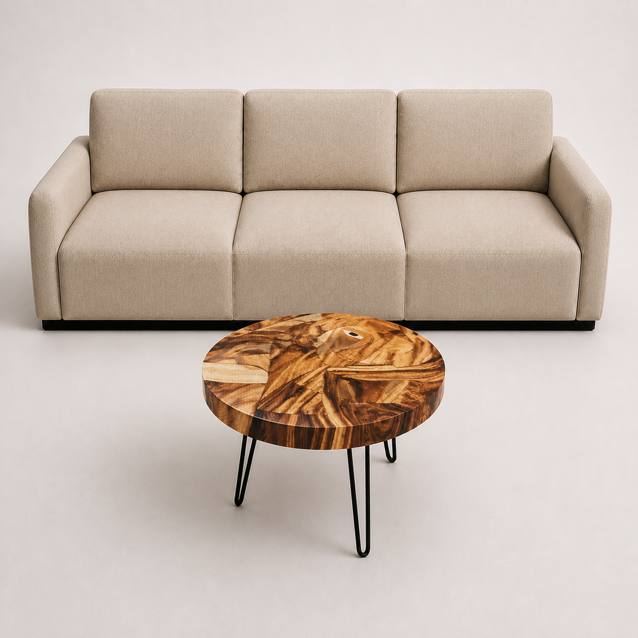 Rundt mosaiksofabord - Eye